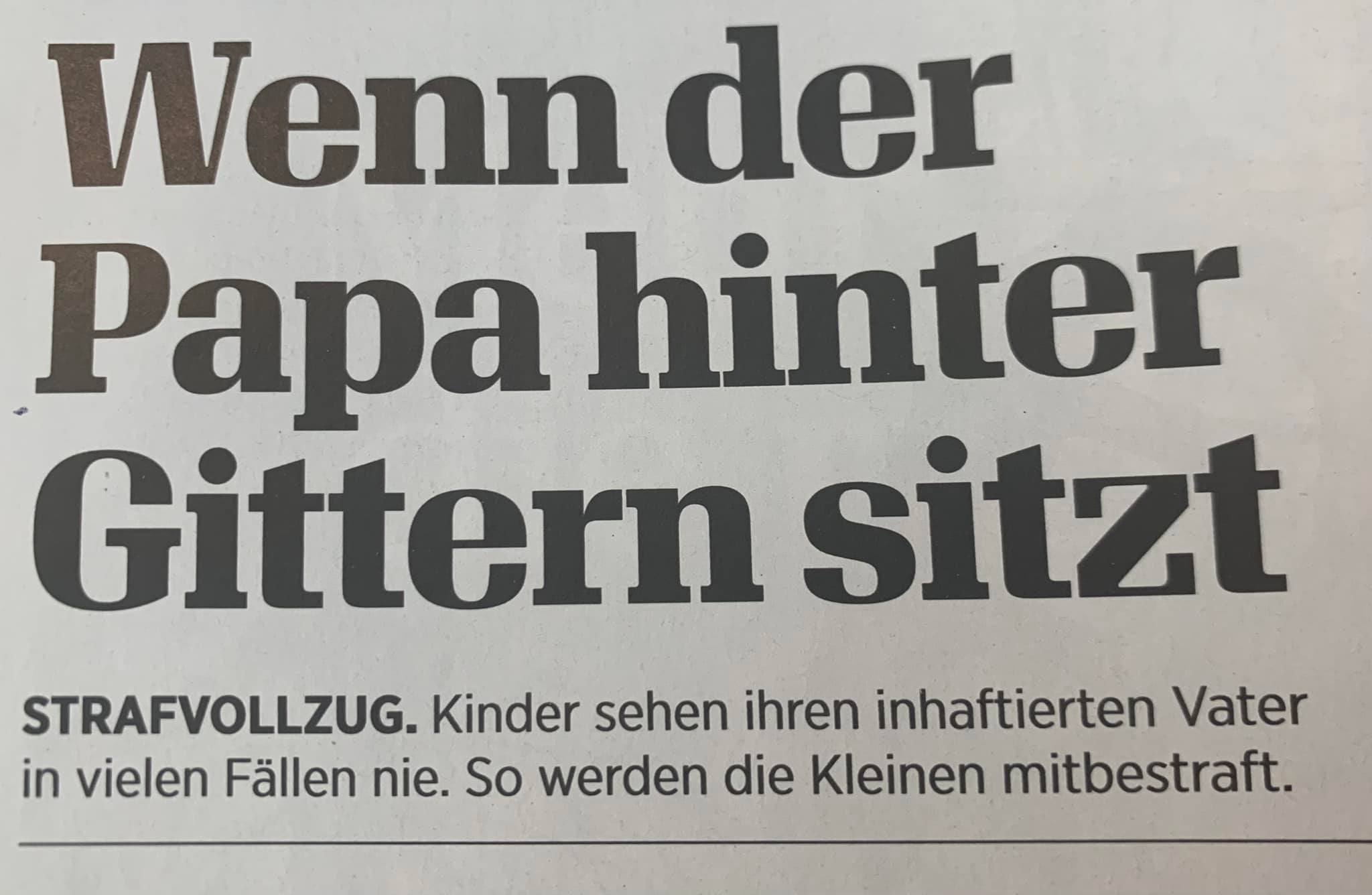 Wenn der Papa hinter Gitter sitzt