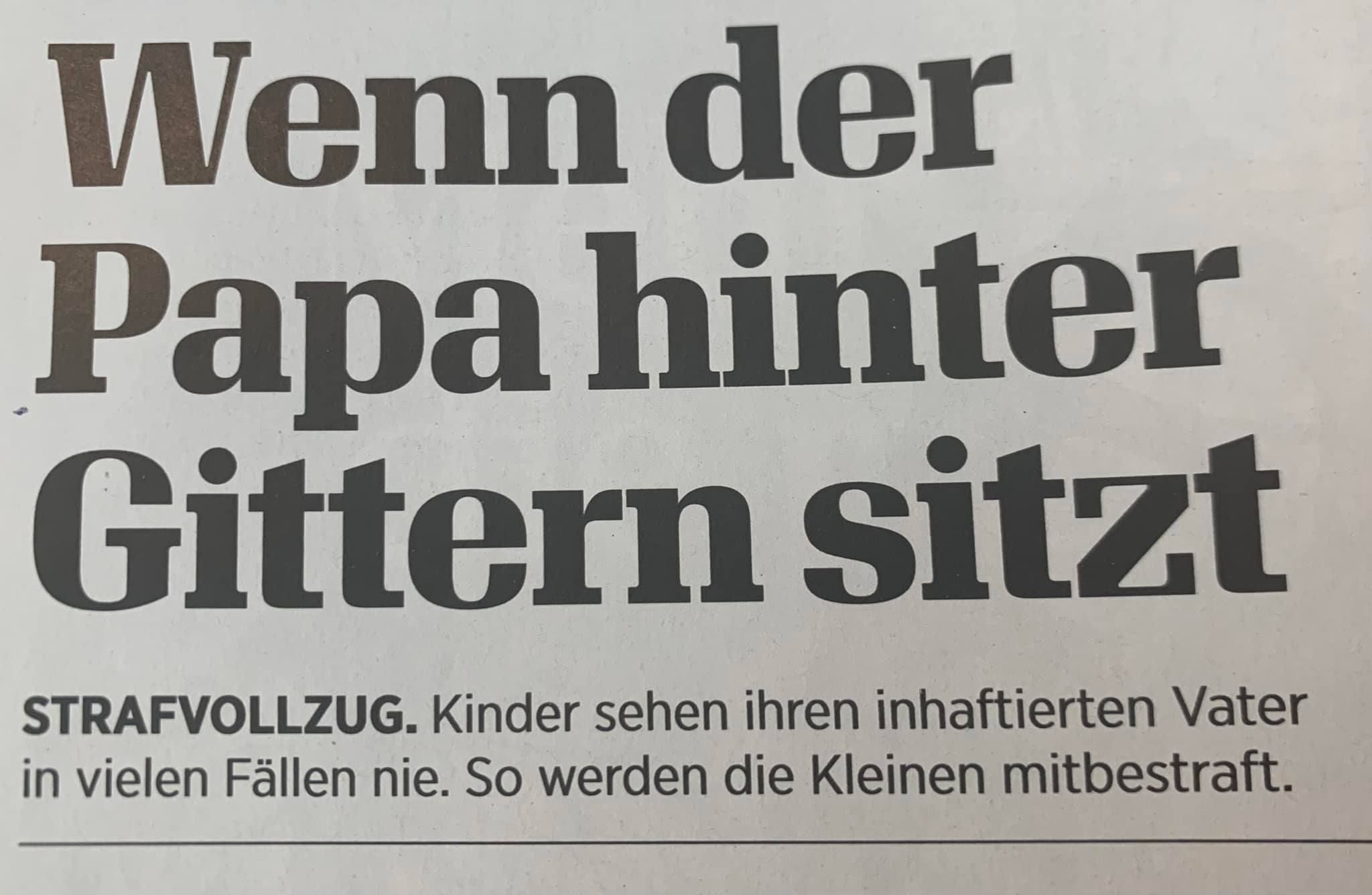 Wenn der Papa hinter Gitter sitzt
